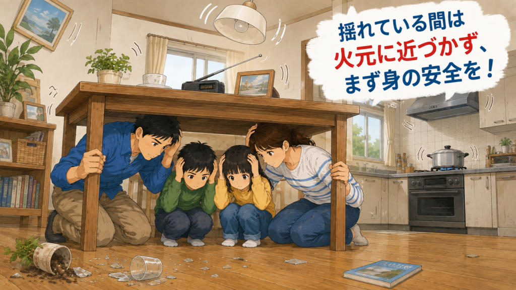 地震の火の始末