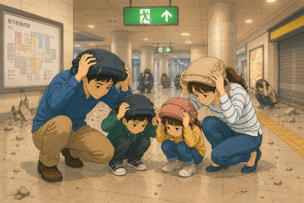 地下での地震