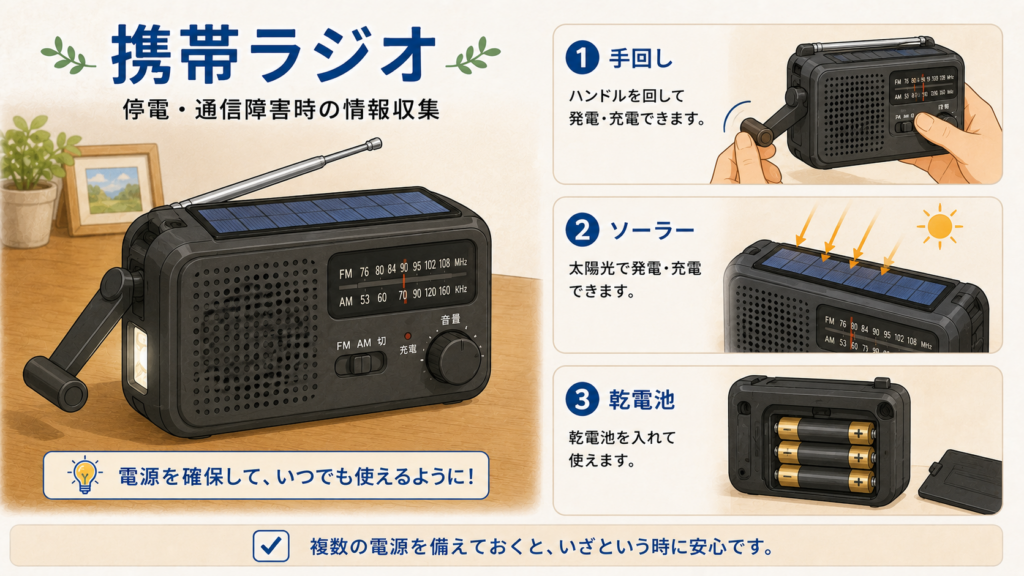 携帯ラジオ