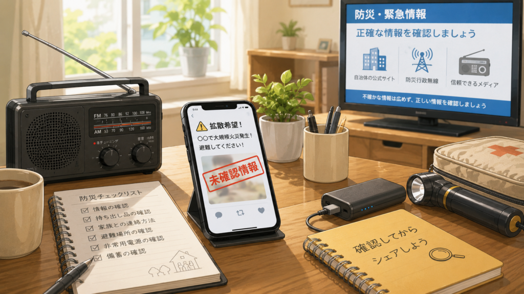 災害時のデマ・流言への注意