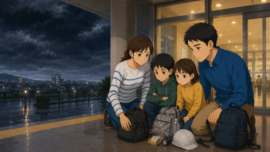 大雨の避難