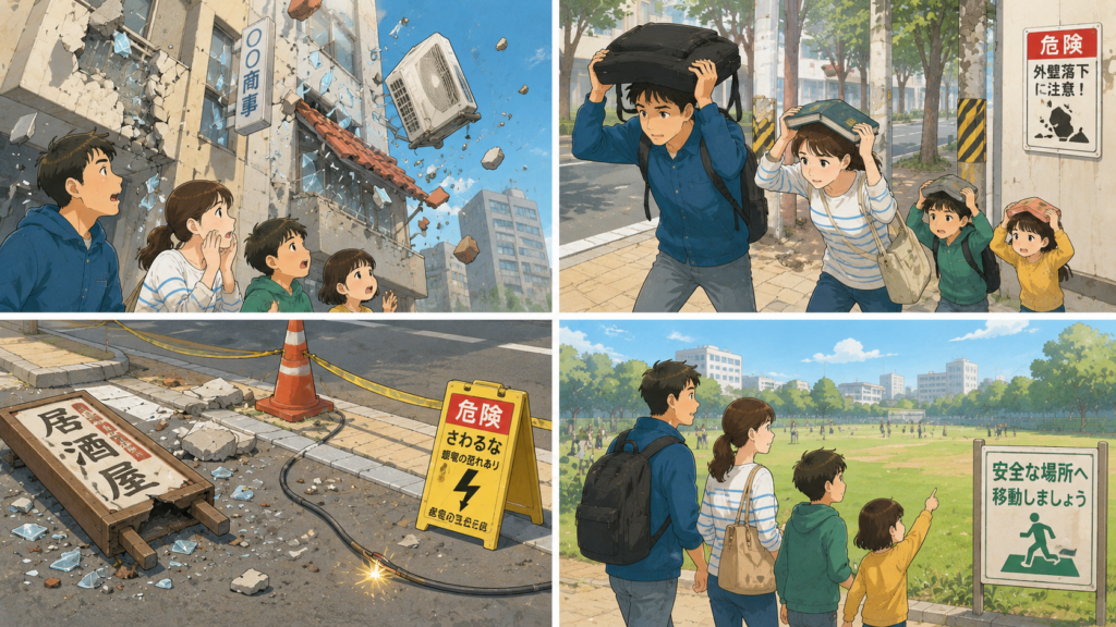 頭上からの落下物への対処