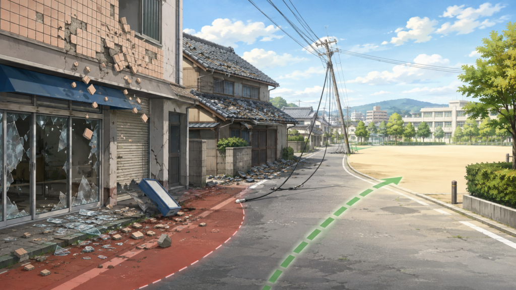 頭上からの落下物への対処