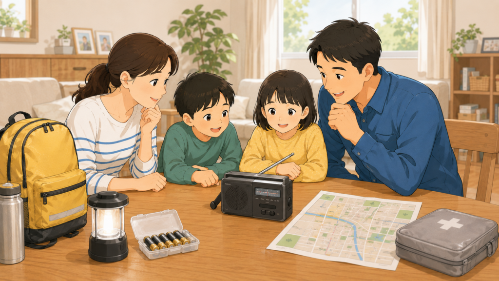 防災用電池式ラジオ
