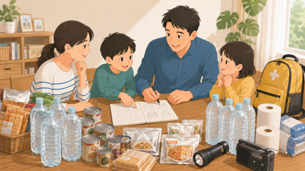 3日間の必要備蓄