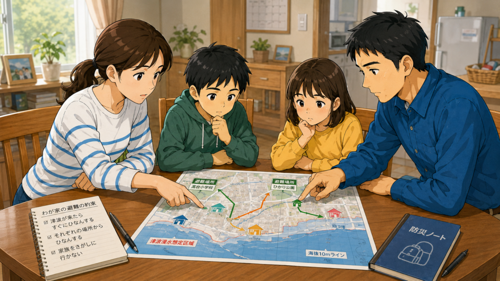 平時から避難の計画を