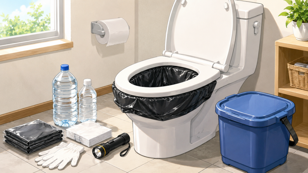 携帯トイレの準備