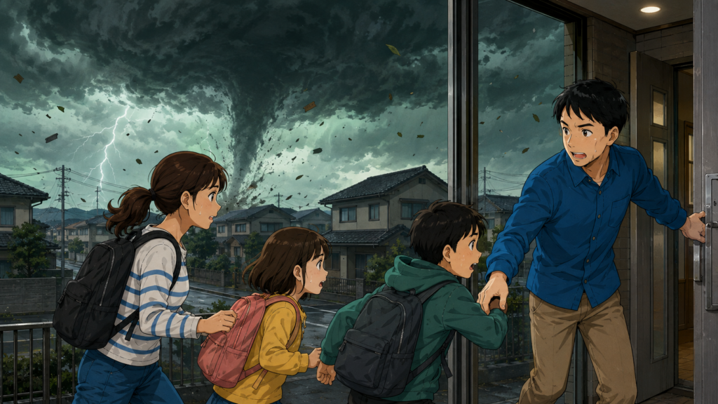 竜巻からの避難