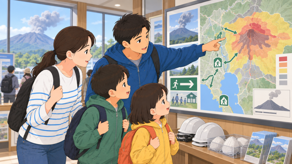 噴火情報と避難