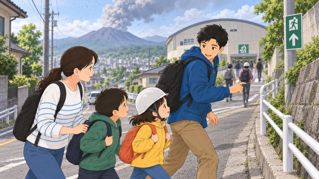 噴火情報と避難